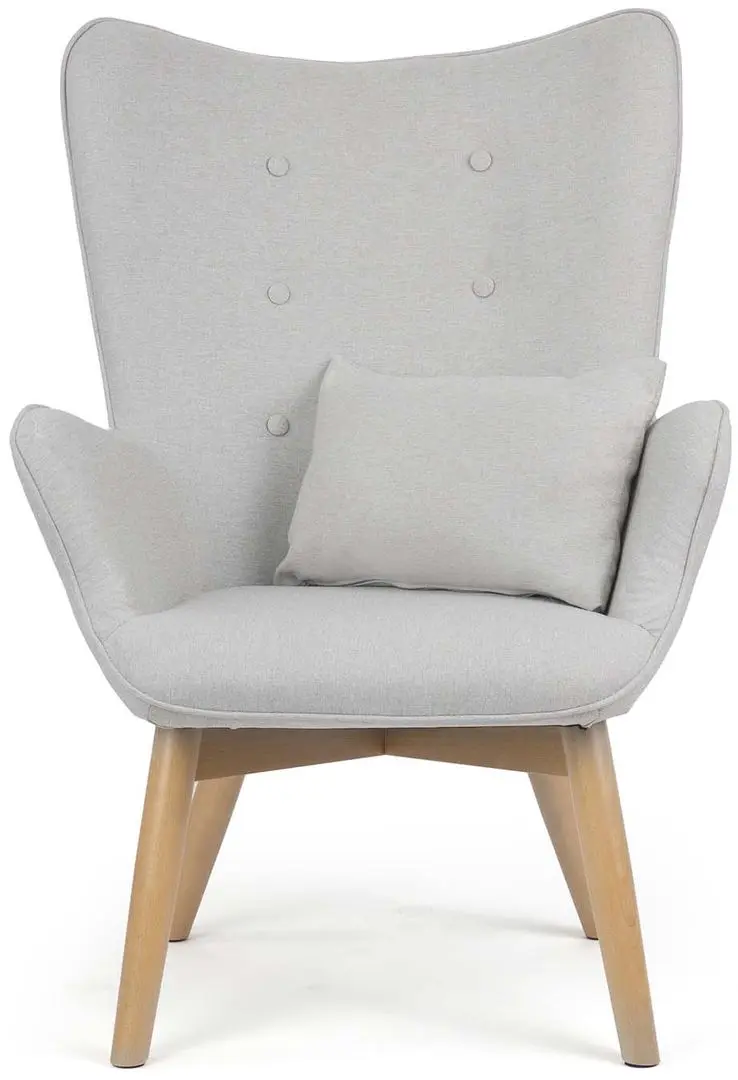 Кресло с подставкой Sofotel Norse (Light Grey/Wood)