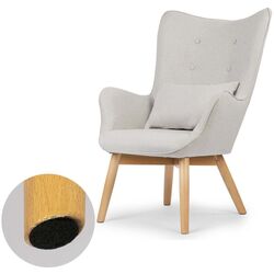 Кресло с подставкой Sofotel Norse (Light Grey/Wood) Thumb