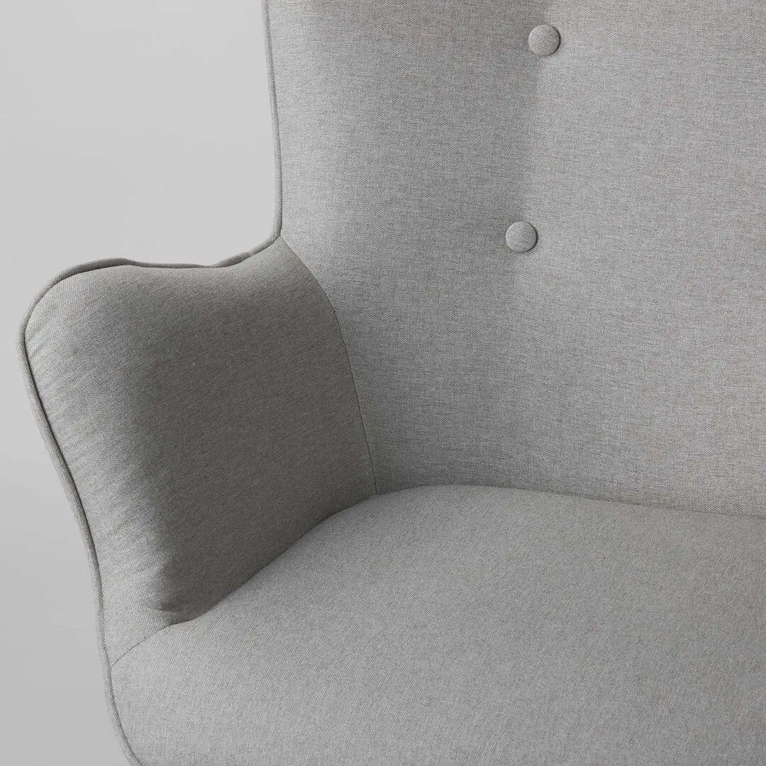 Кресло с подставкой Sofotel Norse (Light Grey/Wood)