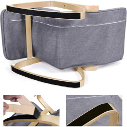 Кресло-качалка Songmics LYY11G (Grey) Thumb