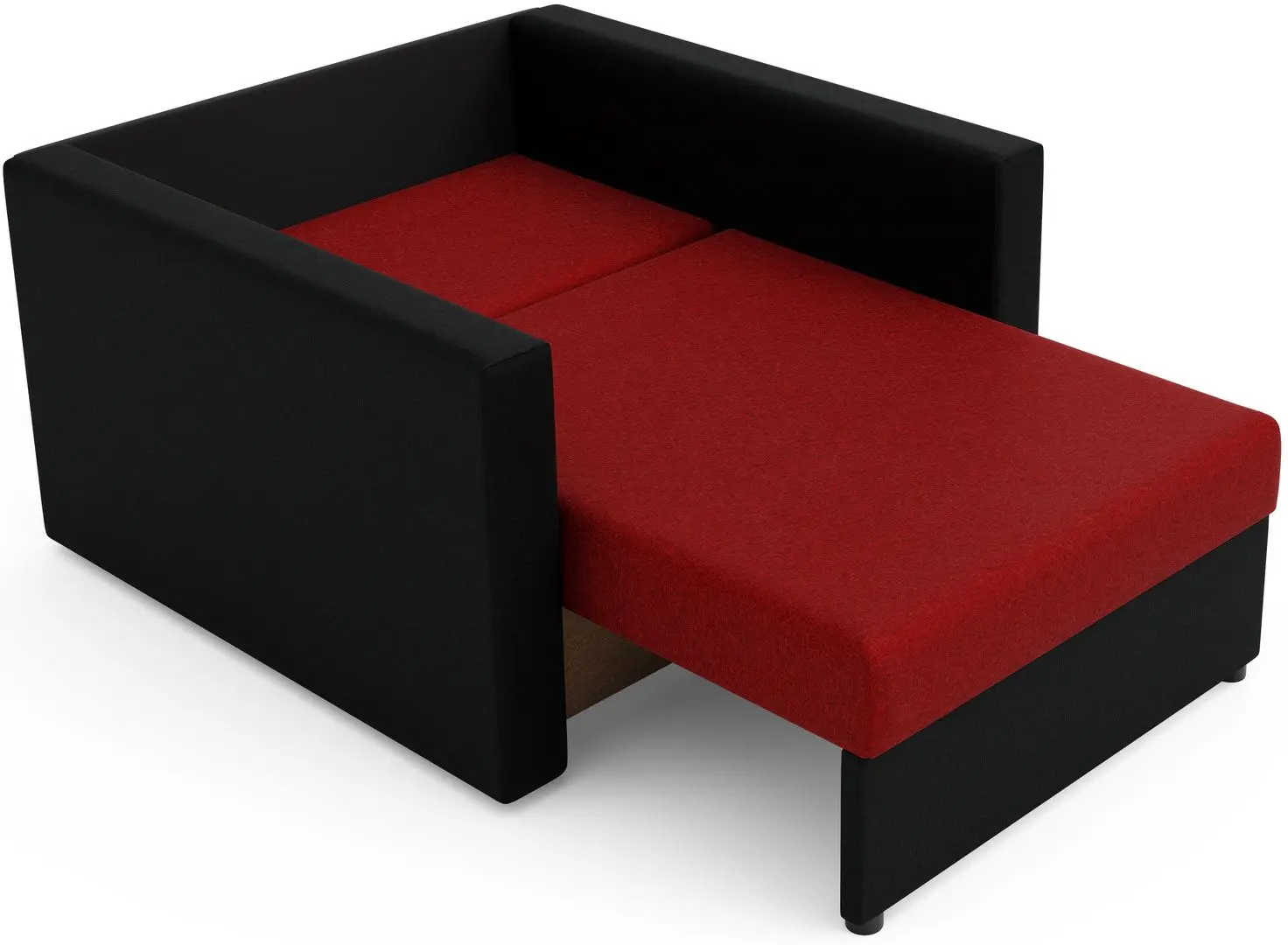 Fotoliu Space Meble Amerykanka Heven 80 Sawana 13/Sawana 14 (Red/Black)