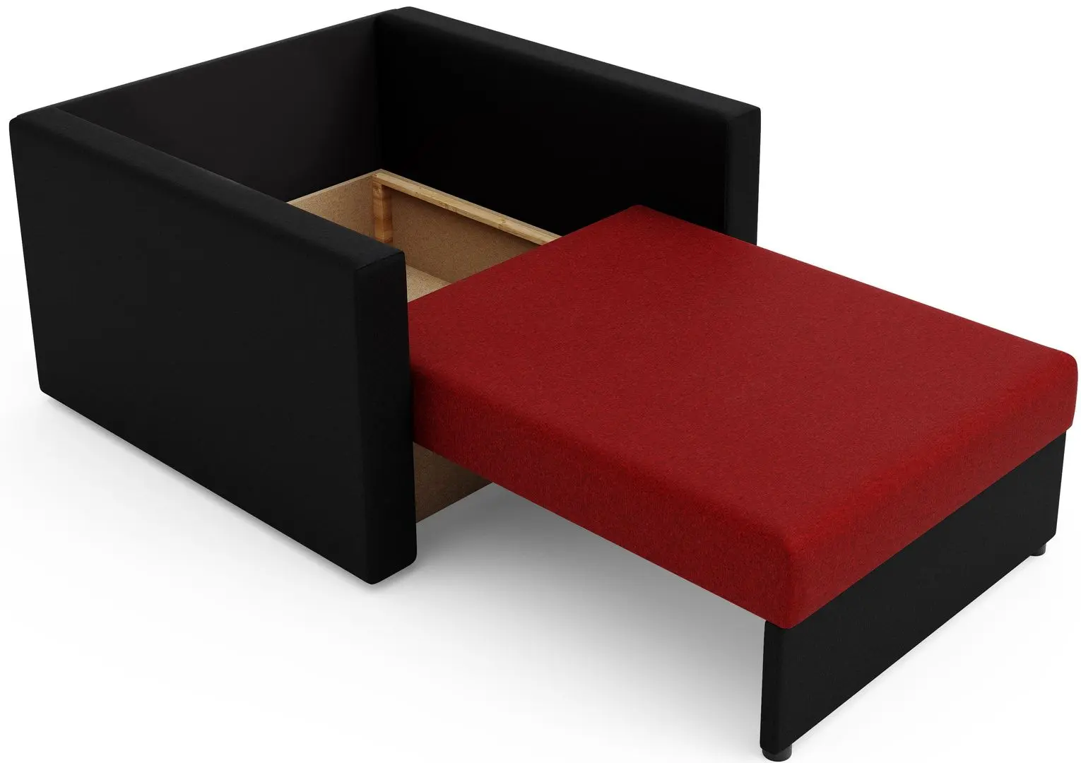 Fotoliu Space Meble Amerykanka Heven 80 Sawana 13/Sawana 14 (Red/Black)