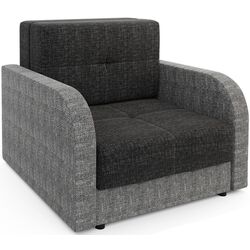 Fotoliu Space Meble Amerykanka Twice 80 Kornet 10/Kornet 02 (Black/Gray) Thumb