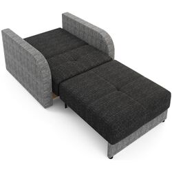 Fotoliu Space Meble Amerykanka Twice 80 Kornet 10/Kornet 02 (Black/Gray) Thumb