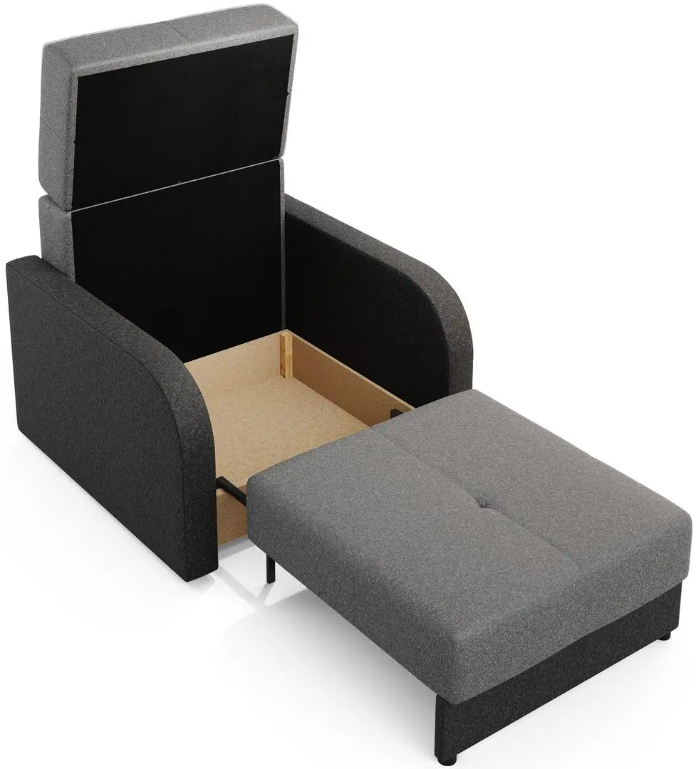 Fotoliu Space Meble Amerykanka Twice 80 Kornet 12/Kornet 00 (Brown/Brown Dark)