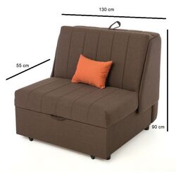 Fotoliu Studio Casa Smart Living Maxi Pek (Brown) Thumb