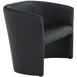 Fotoliu dublu Tempo Kondela Cuba Leather (Black) Thumb