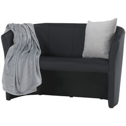 Fotoliu dublu Tempo Kondela Cuba Leather (Black) Thumb