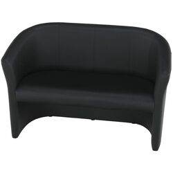 Fotoliu dublu Tempo Kondela Cuba Leather (Black) Thumb