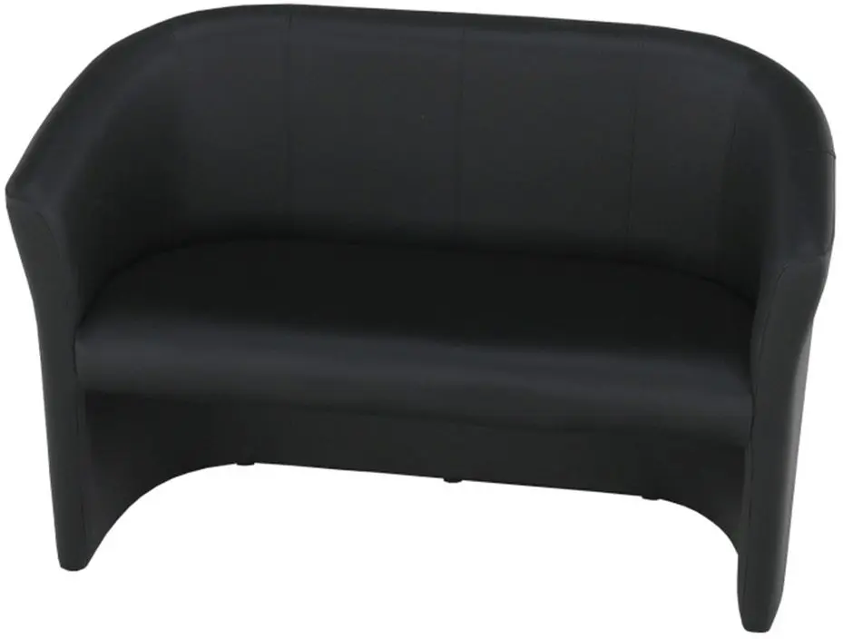 Fotoliu dublu Tempo Kondela Cuba Leather (Black)