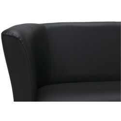 Fotoliu dublu Tempo Kondela Cuba Leather (Black) Thumb