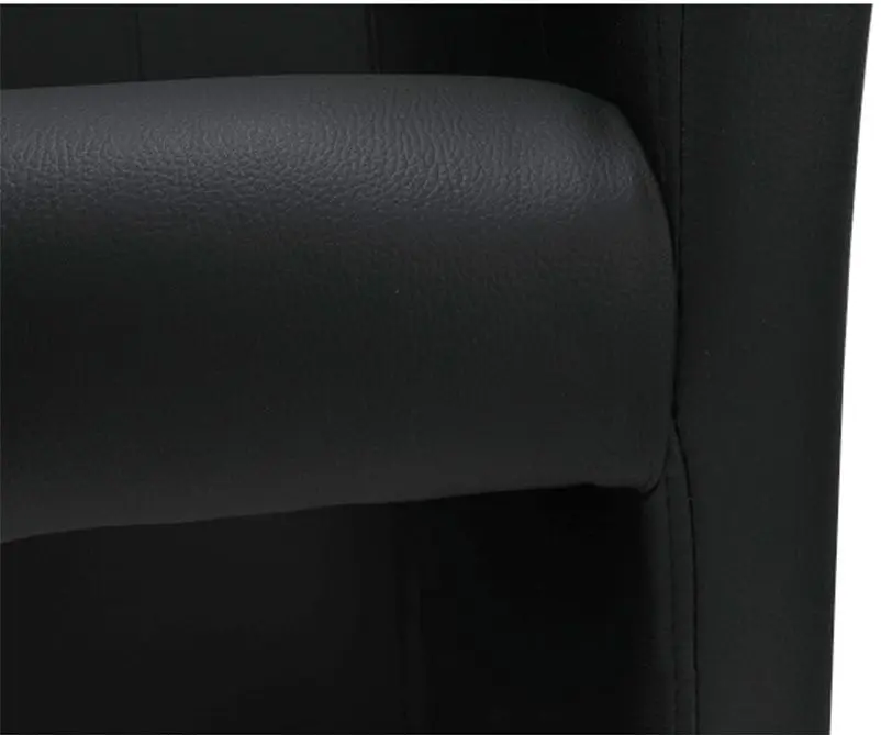 Fotoliu dublu Tempo Kondela Cuba Leather (Black)