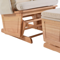 Fotoliu balansoar cu otoman Tempo Kondela Hamond (Oak/Cream) Thumb