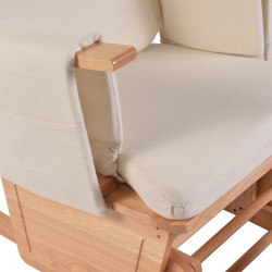 Fotoliu balansoar cu otoman Tempo Kondela Hamond (Oak/Cream) Thumb