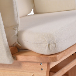 Fotoliu balansoar cu otoman Tempo Kondela Hamond (Oak/Cream) Thumb