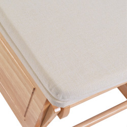 Fotoliu balansoar cu otoman Tempo Kondela Hamond (Oak/Cream) Thumb