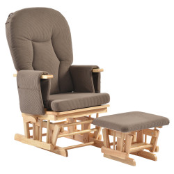 Fotoliu balansoar cu otoman Tempo Kondela Stadil (Oak/Brown) Thumb