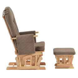 Fotoliu balansoar cu otoman Tempo Kondela Stadil (Oak/Brown) Thumb