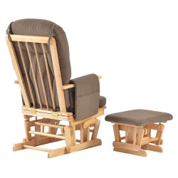 Fotoliu balansoar cu otoman Tempo Kondela Stadil (Oak/Brown) Thumb