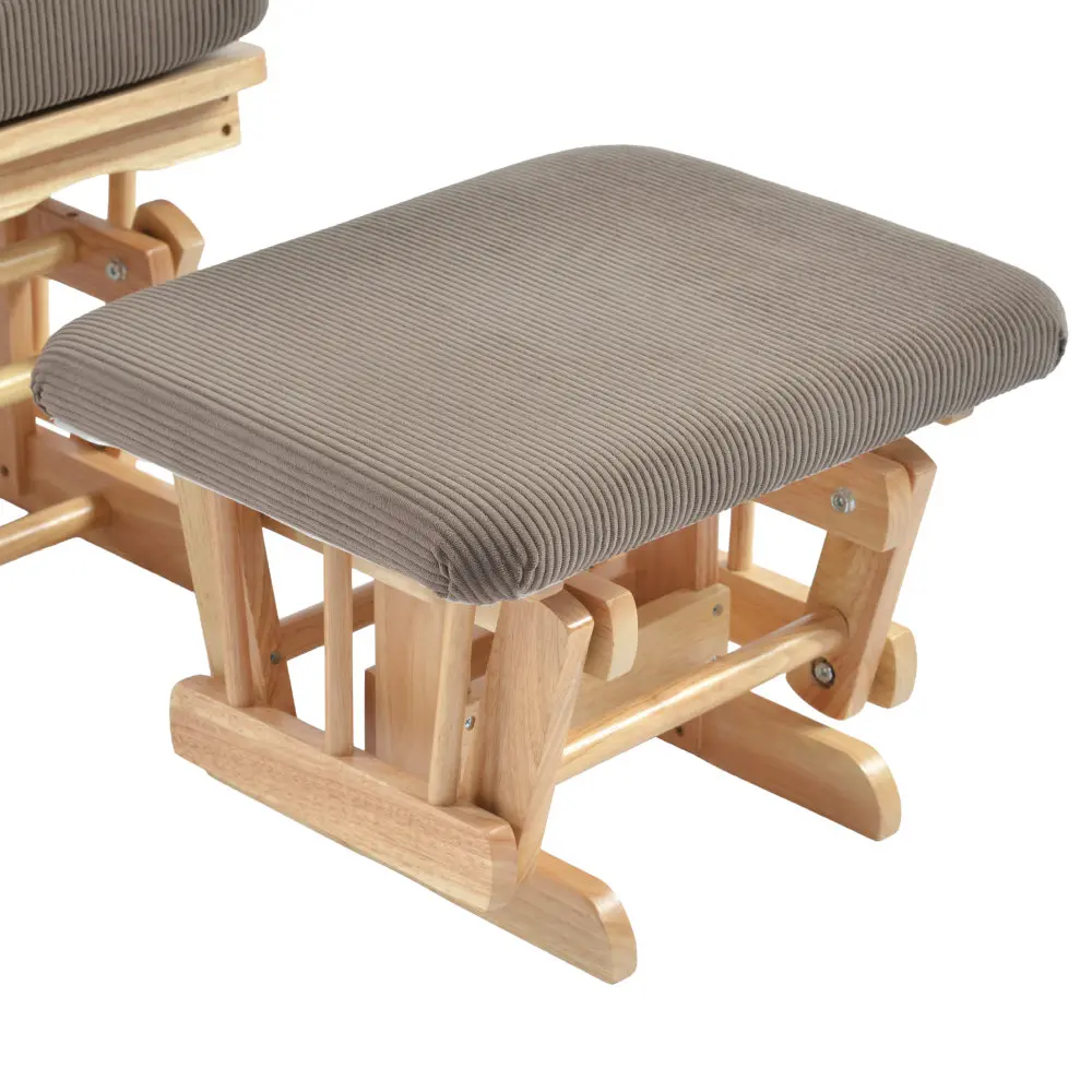 Fotoliu balansoar cu otoman Tempo Kondela Stadil (Oak/Brown) - 8
