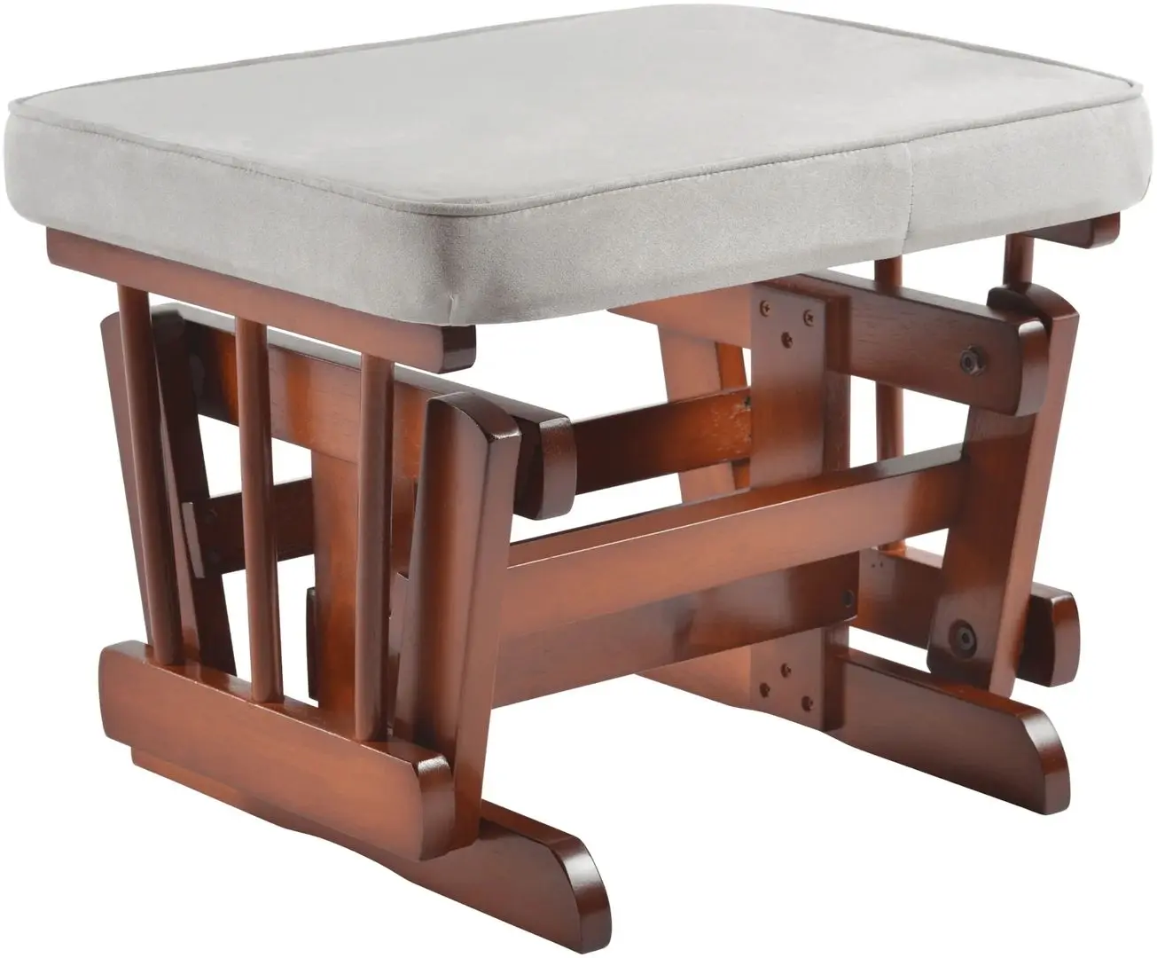 Fotoliu balansoar cu suport pentru picioare Tempo Kondela Saford (Walnut/Grey)