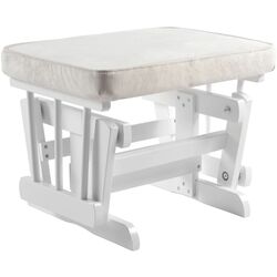 Fotoliu balansoar cu suport pentru picioare Tempo Kondela Saford (White/Cream) Thumb