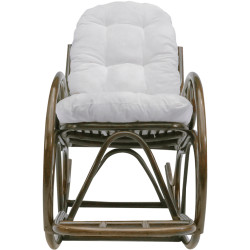 Кресло-качалка Tempo Kondela Agaton (Dark Brown/Beige) Thumb