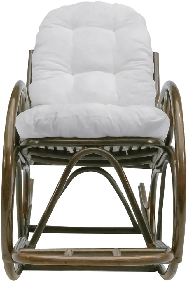 Кресло-качалка Tempo Kondela Agaton (Dark Brown/Beige) - 3