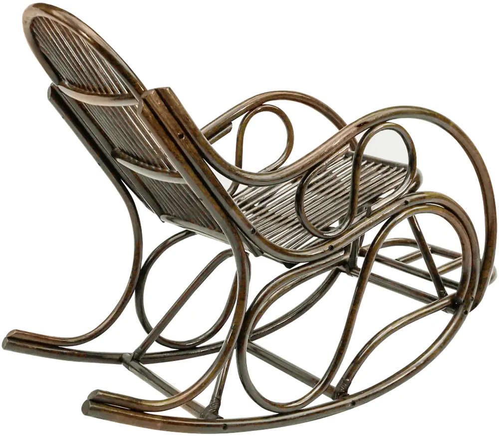 Кресло-качалка Tempo Kondela Agaton (Dark Brown/Beige) - 5