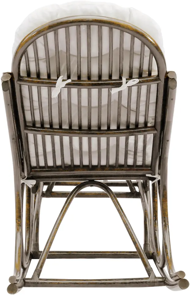 Кресло-качалка Tempo Kondela Agaton (Dark Brown/Beige) - 6