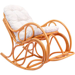 Кресло-качалка Tempo Kondela Agaton (Honey/Beige) Thumb