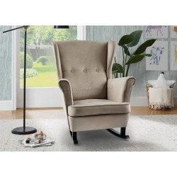 Кресло-качалка Tempo Kondela Teja (Beige/Black)