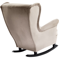 Кресло-качалка Tempo Kondela Teja (Beige/Black) Thumb