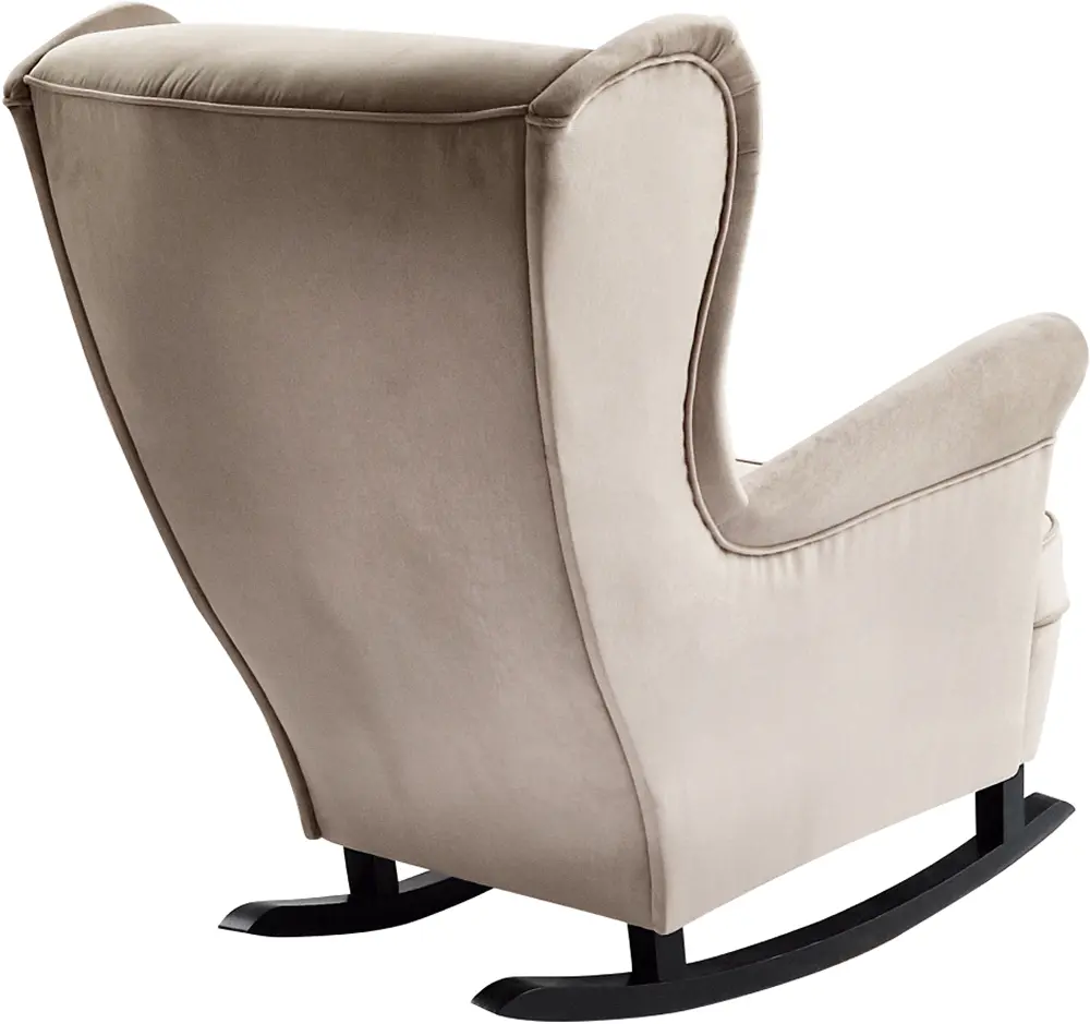 Кресло-качалка Tempo Kondela Teja (Beige/Black) - 4