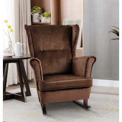 Кресло-качалка Tempo Kondela Teja (Brown/Walnut) Thumb