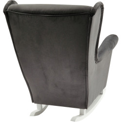 Кресло-качалка Tempo Kondela Teja (Dark Gray/White) Thumb