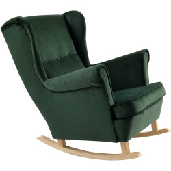 Кресло-качалка Tempo Kondela Teja (Green/Beech) Thumb