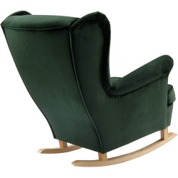 Кресло-качалка Tempo Kondela Teja (Green/Beech) Thumb