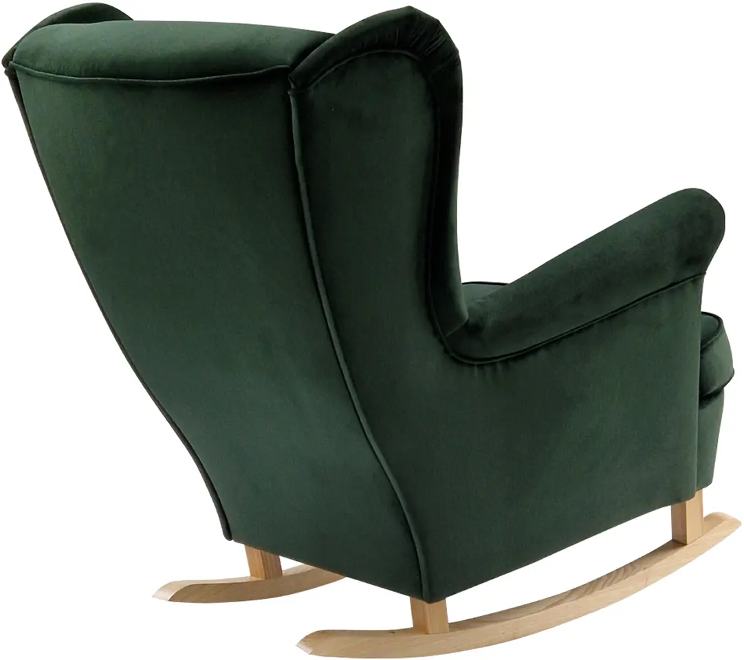 Кресло-качалка Tempo Kondela Teja (Green/Beech)