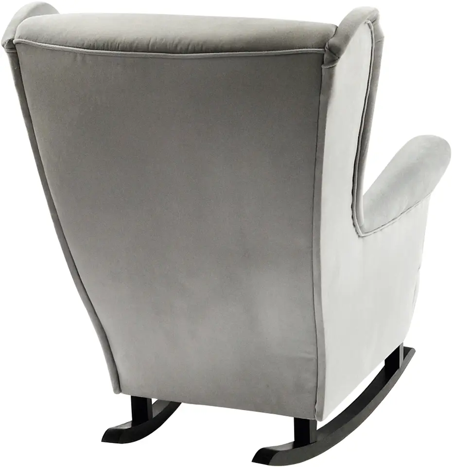 Кресло-качалка Tempo Kondela Teja (Light Gray/Black) - 4