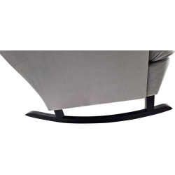 Кресло-качалка Tempo Kondela Teja (Light Gray/Black) Thumb