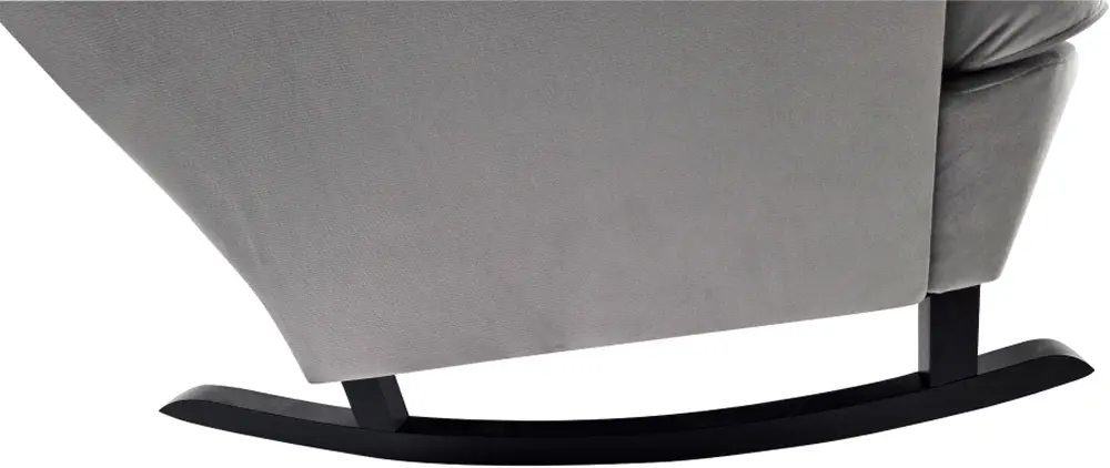 Кресло-качалка Tempo Kondela Teja (Light Gray/Black) - 5