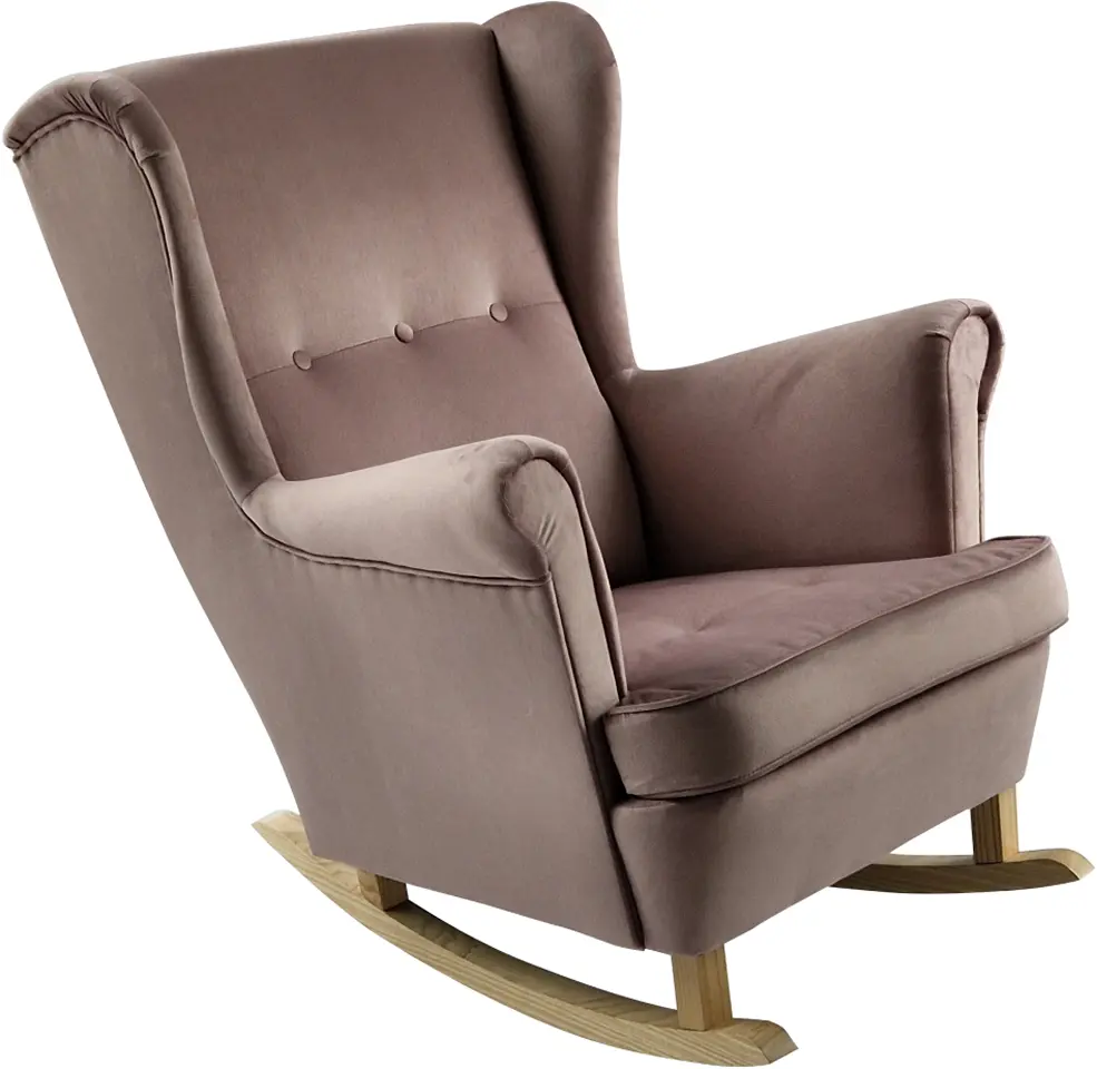 Кресло-качалка Tempo Kondela Teja (Pink/Beech)