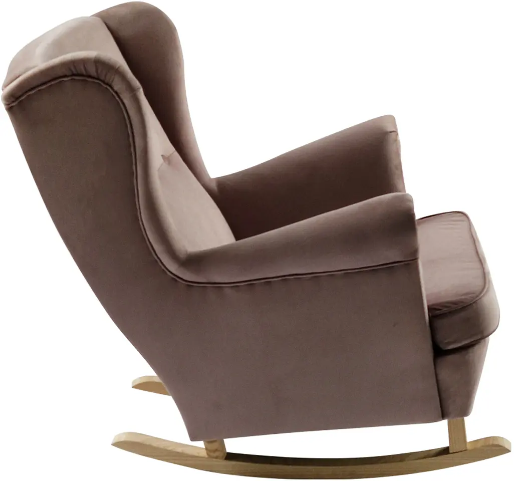 Кресло-качалка Tempo Kondela Teja (Pink/Beech)