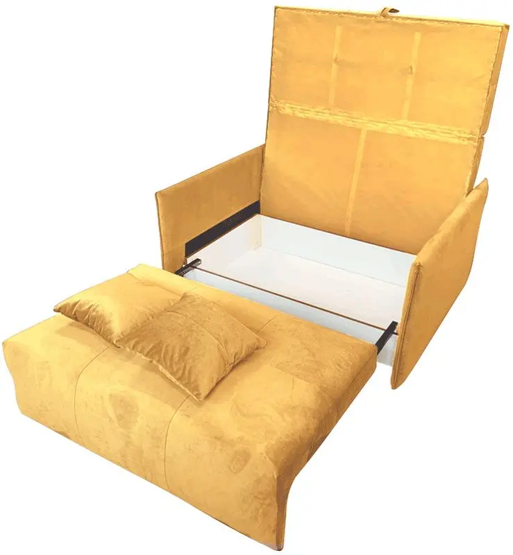 Fotoliu extensibil Tempo Kondela Alana (Mustard)