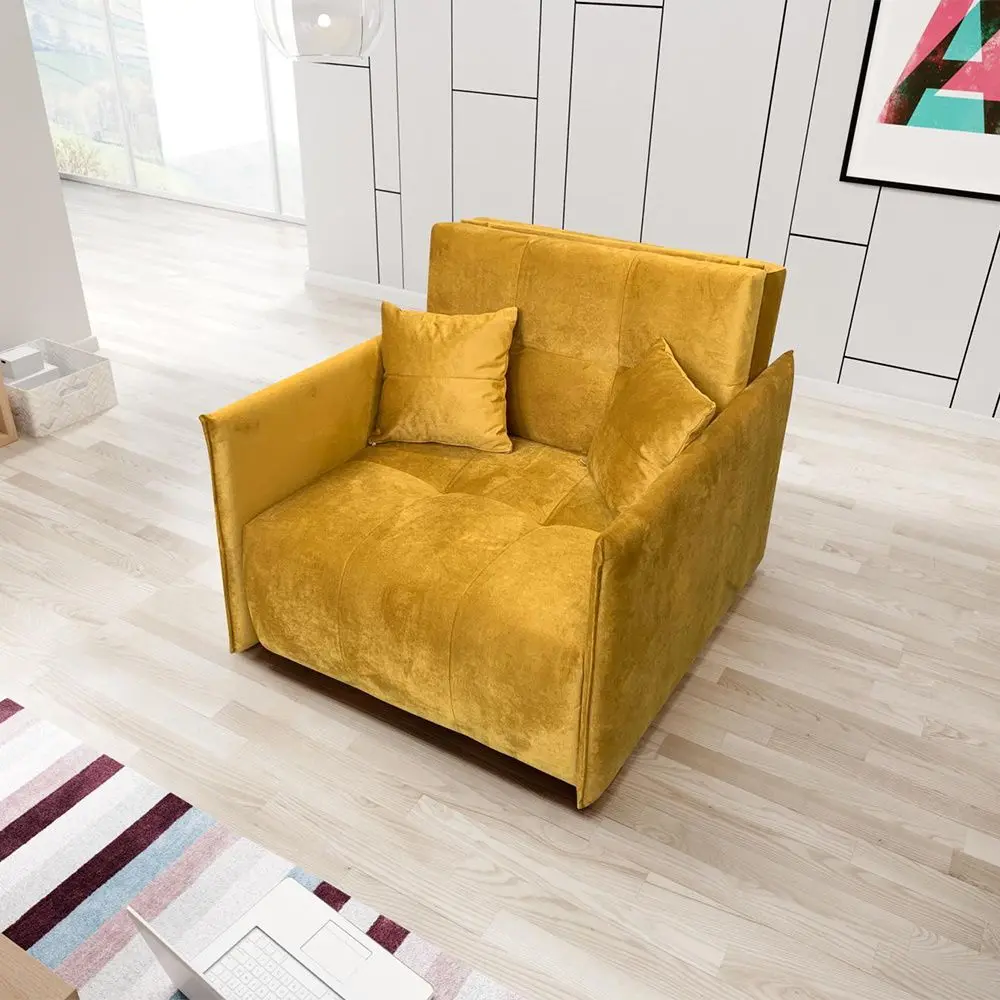 Fotoliu extensibil Tempo Kondela Alana (Mustard)