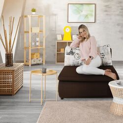 Fotoliu extensibil Tempo Kondela Keny New (Brown) Thumb