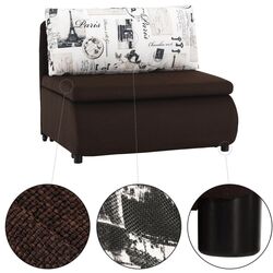 Fotoliu extensibil Tempo Kondela Keny New (Brown) Thumb