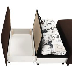 Fotoliu extensibil Tempo Kondela Keny New (Brown) Thumb