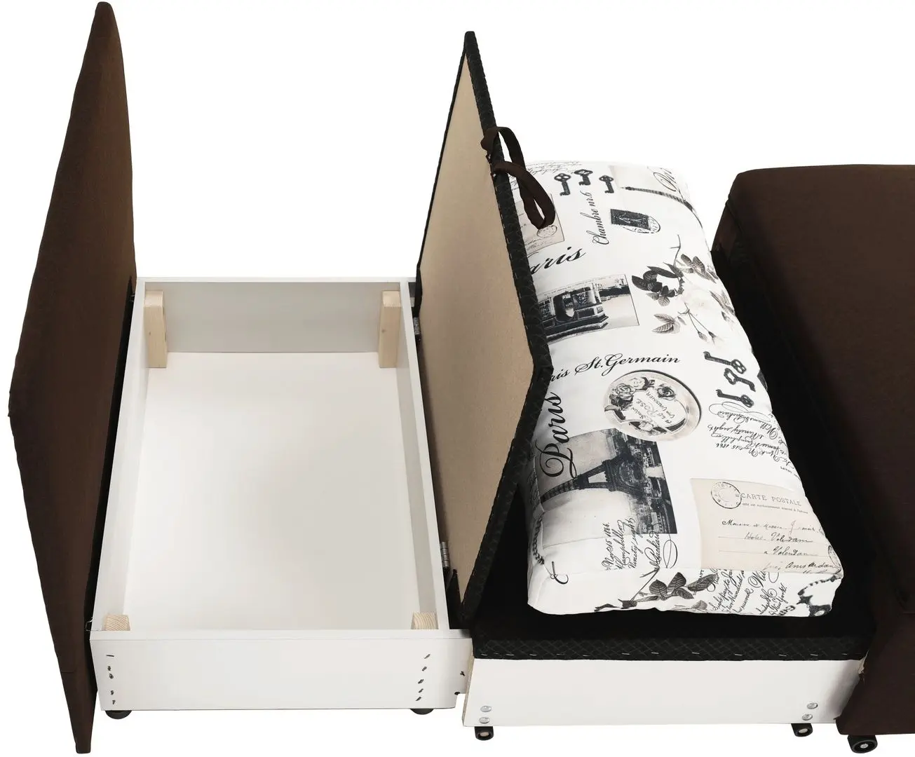 Fotoliu extensibil Tempo Kondela Keny New (Brown)